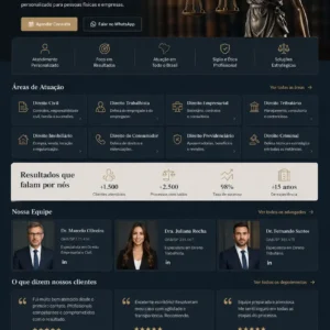 Advogado Trabalhista Criação de Site e Desenvolvimento de Site