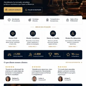 Criação de site para Escritório Jurídico