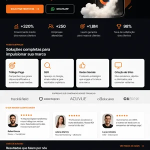 Criação de site para Agência de Marketing