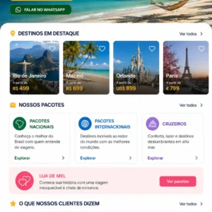 Criação de site para Turismo