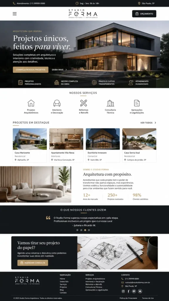 Criação de Site Institucional