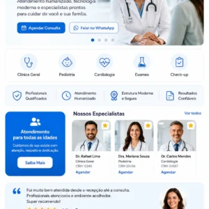 Criação de site para Consultório Médico