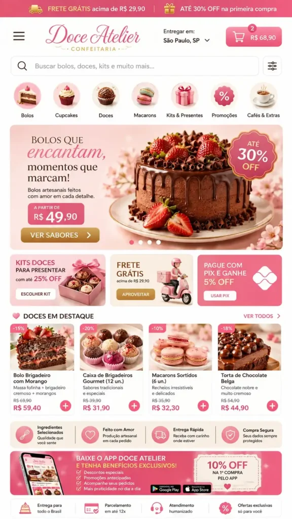 Criação de Sites para Restaurantes
