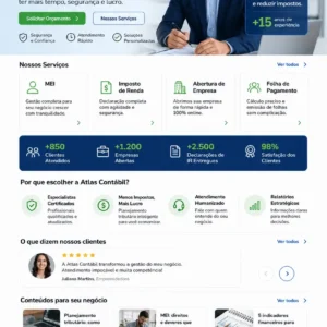 Criação de site para Escritório Contábil