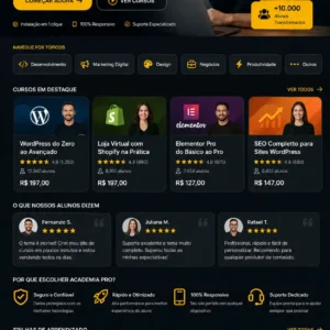Criação de site para Curso Online