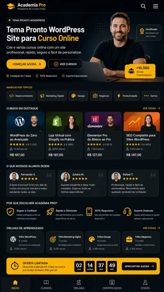 Educação Cursos e Treinamento