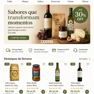 Criação de site para Empório