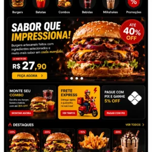 Criação de site para Burger Bar