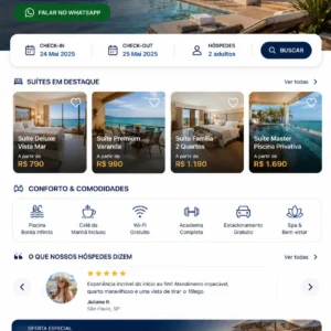 Criação de site para Hotel