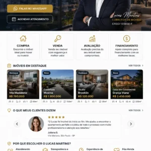 Criação de site para Imobiliária Residencial