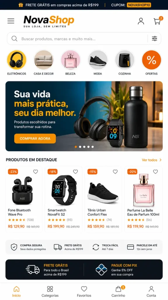 Criação de Loja Virtual