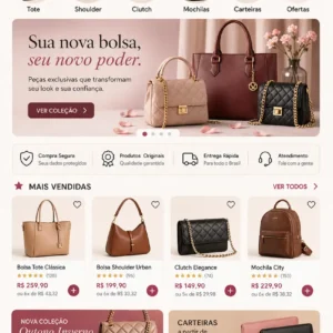 Loja de Bolsas Criação de Site e Desenvolvimento de Site