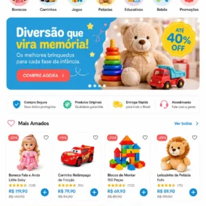 Criação de site para e-commerce de Brinquedos