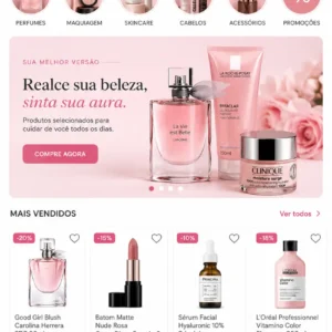 Criação de site para e-commerce de Cosméticos