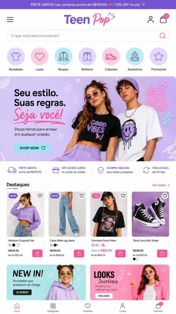 Lojas E-commerce Atacado e Varejo