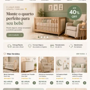 Criação de site para Loja de Móveis Infantis