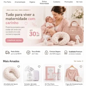 Criação de site para Loja de Maternidade