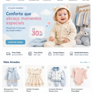 Criação de site para Loja de Roupas para Bebê