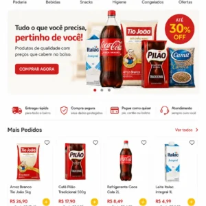 Criação de site para Minimercado