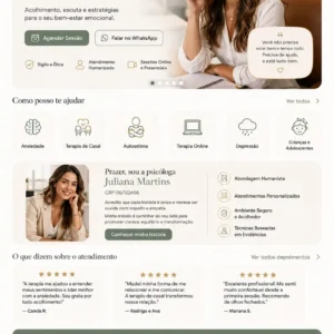 Criação de site para Psicologia Clínica