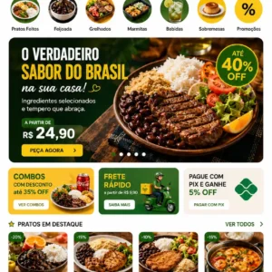Restaurante Brasileiro Criação de Site e Desenvolvimento de Site