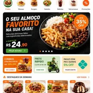 Criação de site para Restaurante Delivery