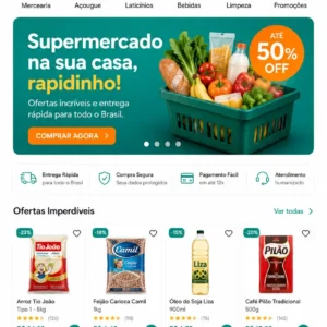 Criação de site para Supermercado
