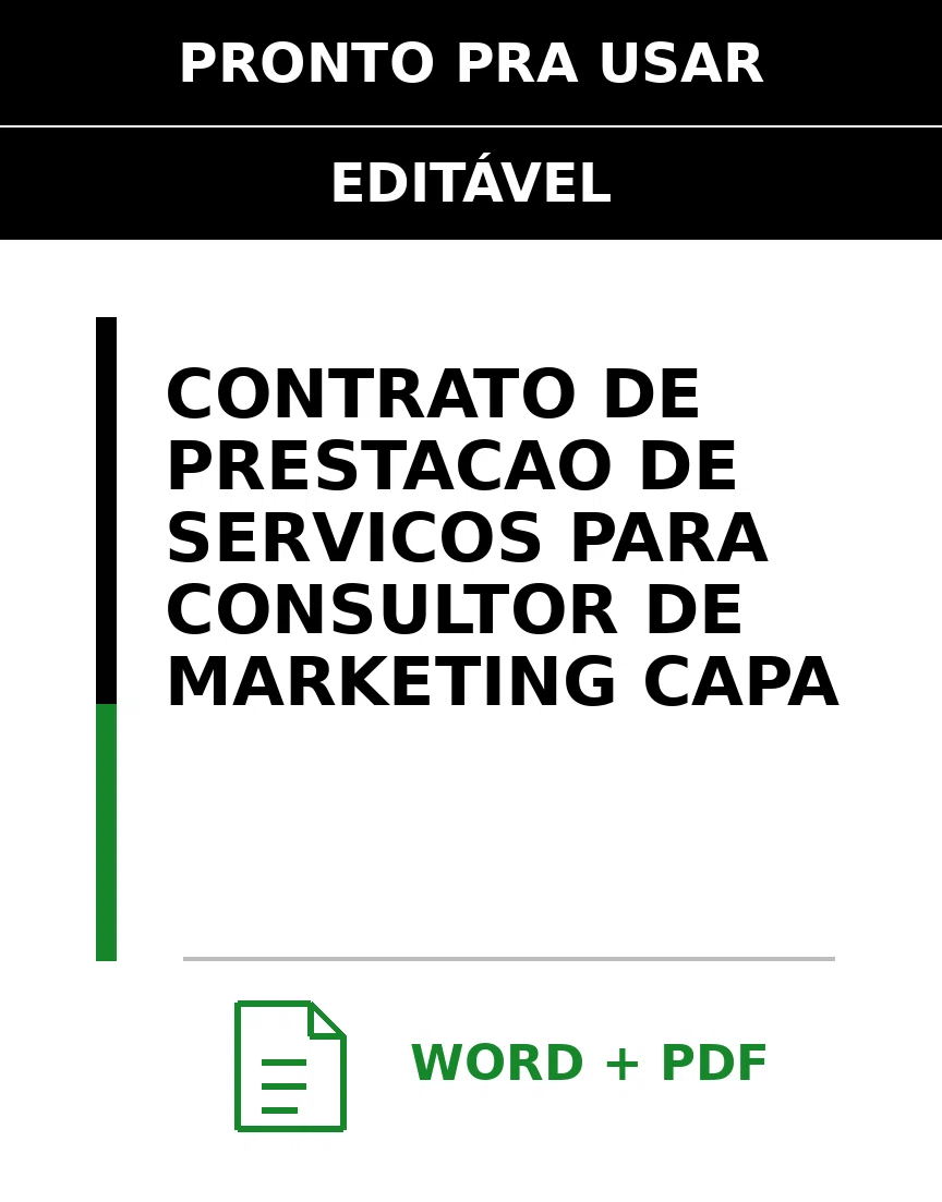 Baixar Contrato de Prestação de Serviços para Consultor De Marketing Online – Word e PDF