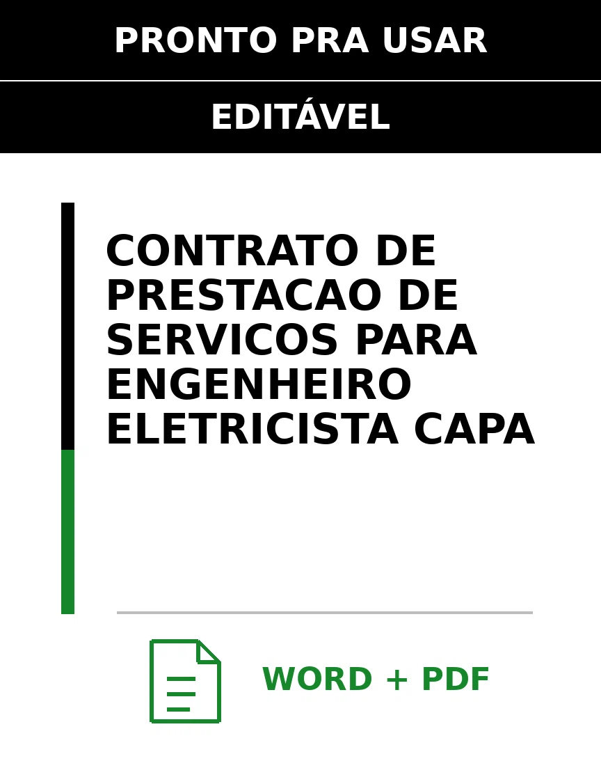 Baixar Contrato de Prestação de Serviços para Engenheiro Eletricista Online – Word e PDF