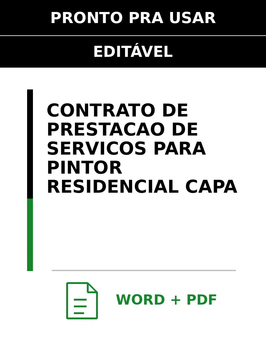 Baixar Contrato de Prestação de Serviços para Pintor Residencial Online – Word e PDF