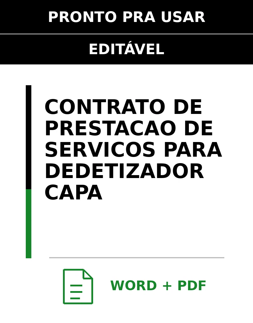 Baixar Contrato de Prestação de Serviços para Dedetizador Online – Word e PDF
