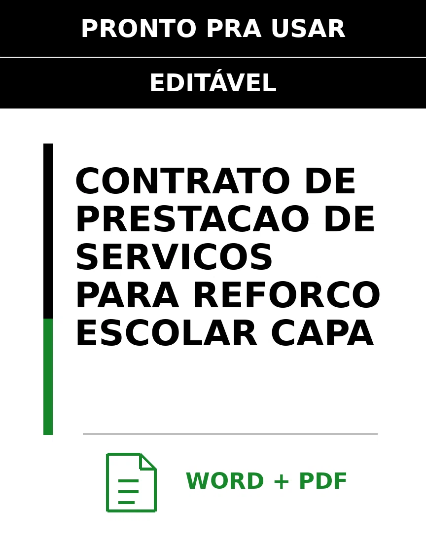Baixar Contrato de Prestação de Serviços para Reforço Escolar Online – Word e PDF