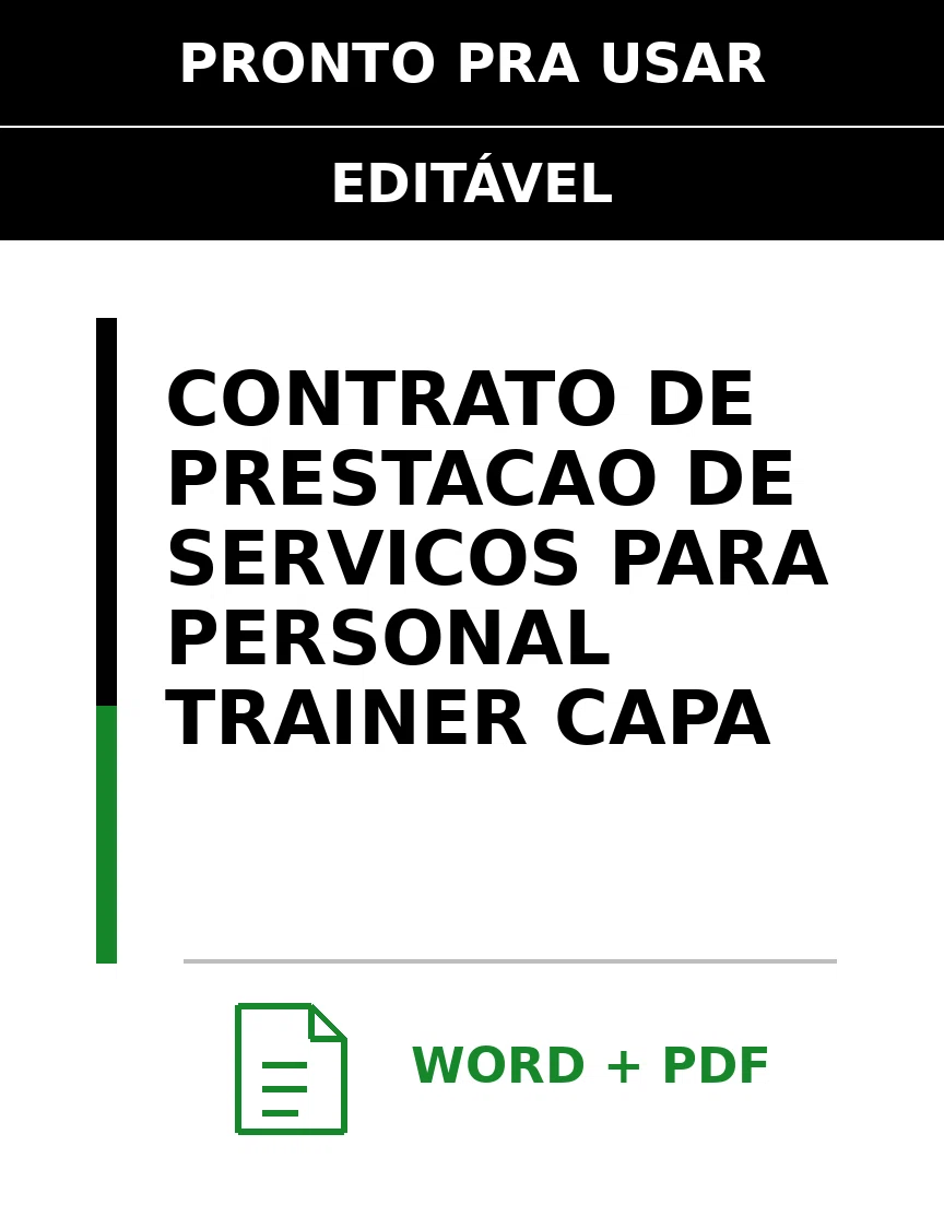 Baixar Contrato de Prestação de Serviços para Personal Trainer Online – Word e PDF