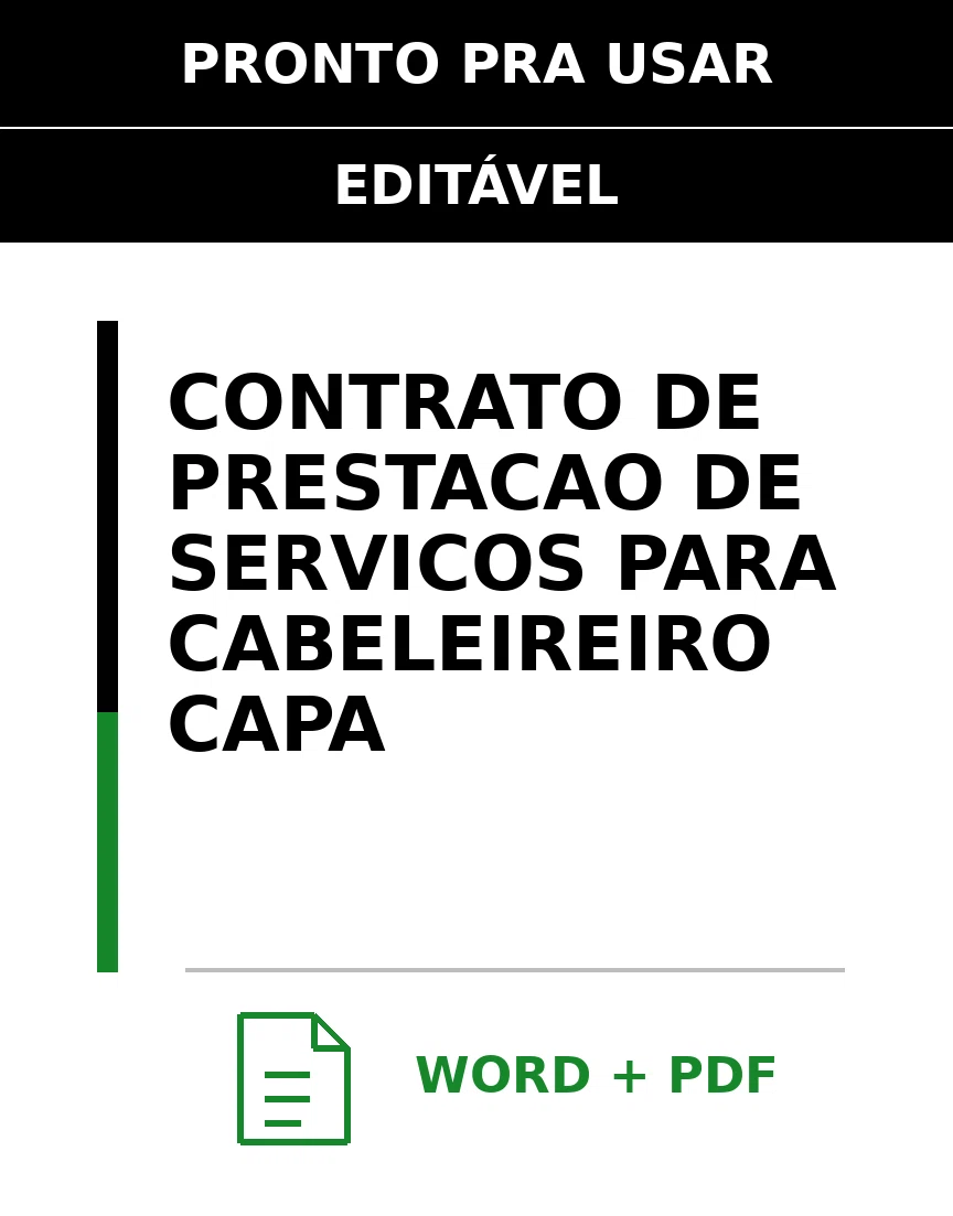 Baixar Contrato de Prestação de Serviços para Cabeleireiro Online – Word e PDF