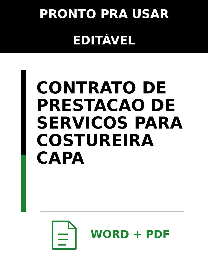 Baixar Contrato de Prestação de Serviços para Costureira Online – Word e PDF