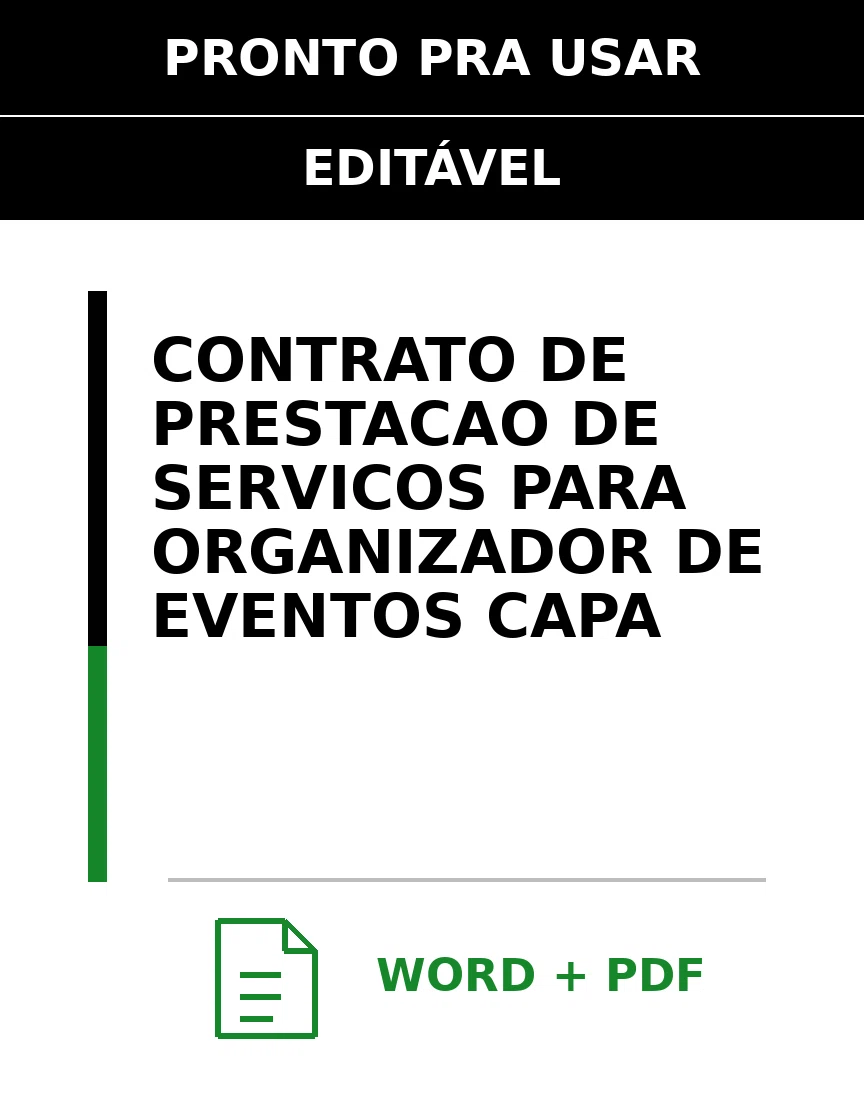 Baixar Contrato de Prestação de Serviços para Organizador De Eventos Online – Word e PDF