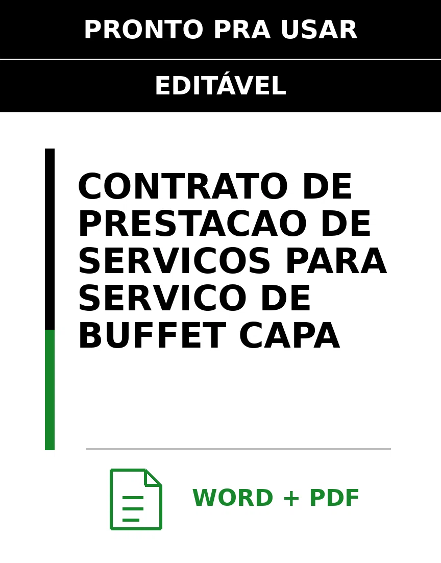 Baixar Contrato de Prestação de Serviços para Serviço De Buffet Online – Word e PDF