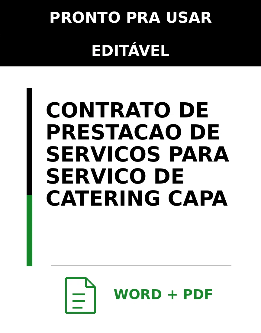 Baixar Contrato de Prestação de Serviços para Serviço De Catering Online – Word e PDF