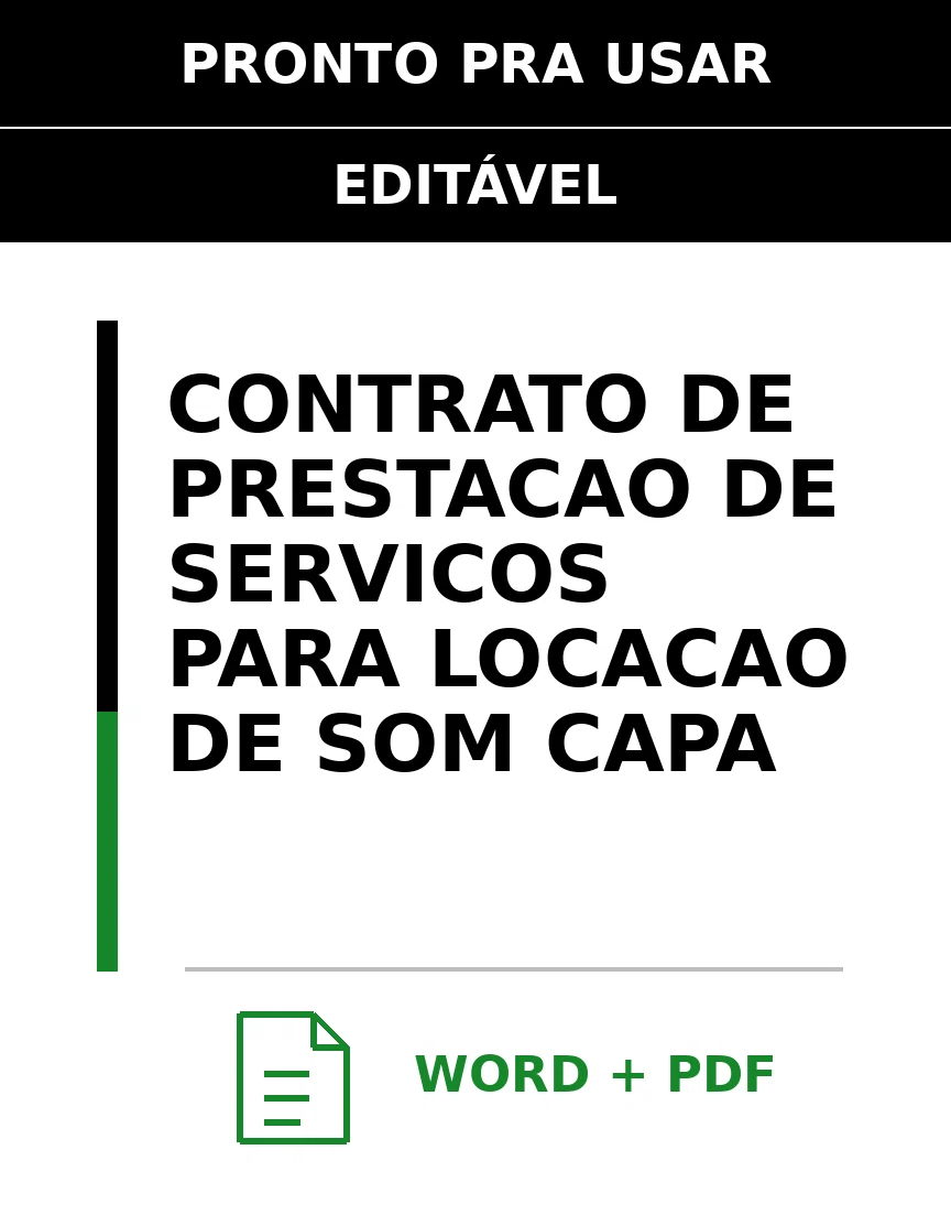 Baixar Contrato de Prestação de Serviços para Locação De Som Online – Word e PDF