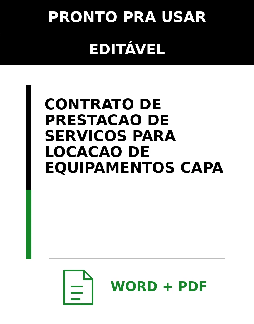 Baixar Contrato de Prestação de Serviços para Locação De Equipamentos Online – Word e PDF