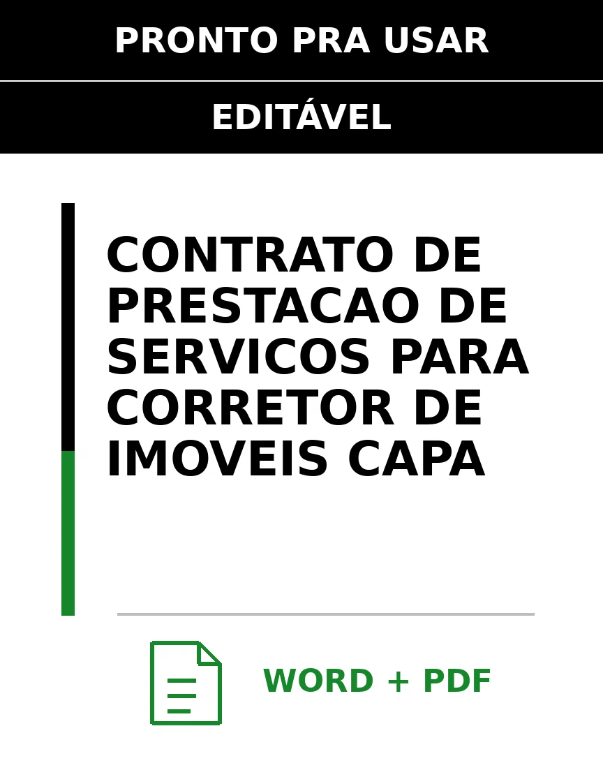 Baixar Contrato de Prestação de Serviços para Corretor De Imóveis Online – Word e PDF