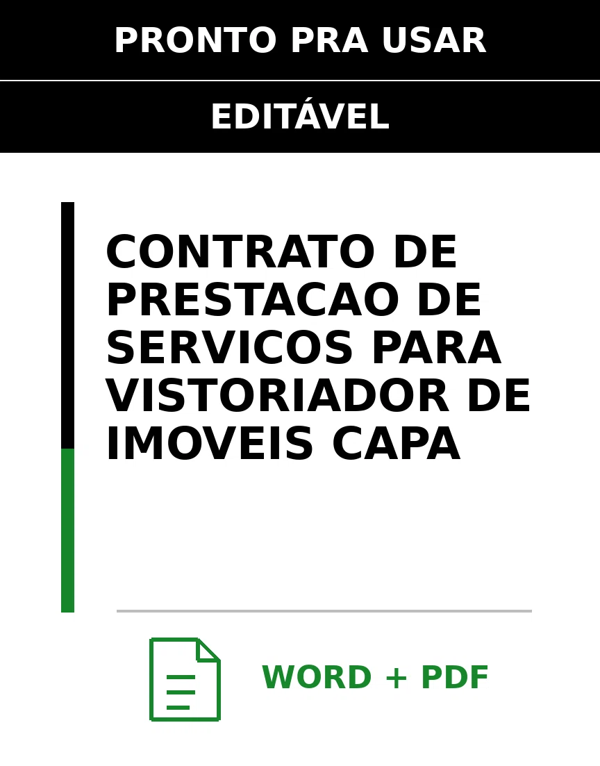 Baixar Contrato de Prestação de Serviços para Vistoriador De Imóveis Online – Word e PDF