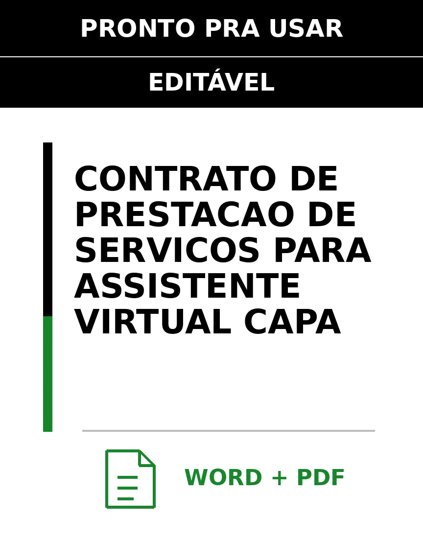 Baixar Contrato de Prestação de Serviços para Assistente Virtual Online – Word e PDF