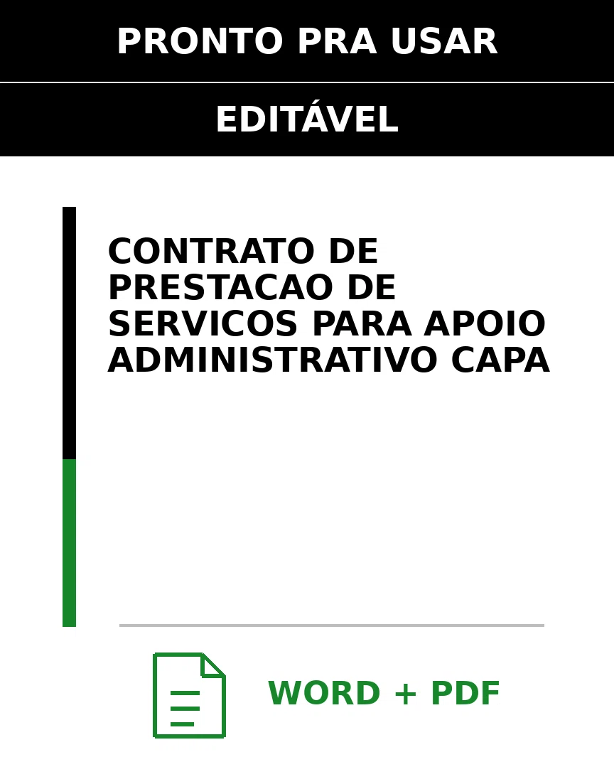 Baixar Contrato de Prestação de Serviços para Apoio Administrativo Online – Word e PDF