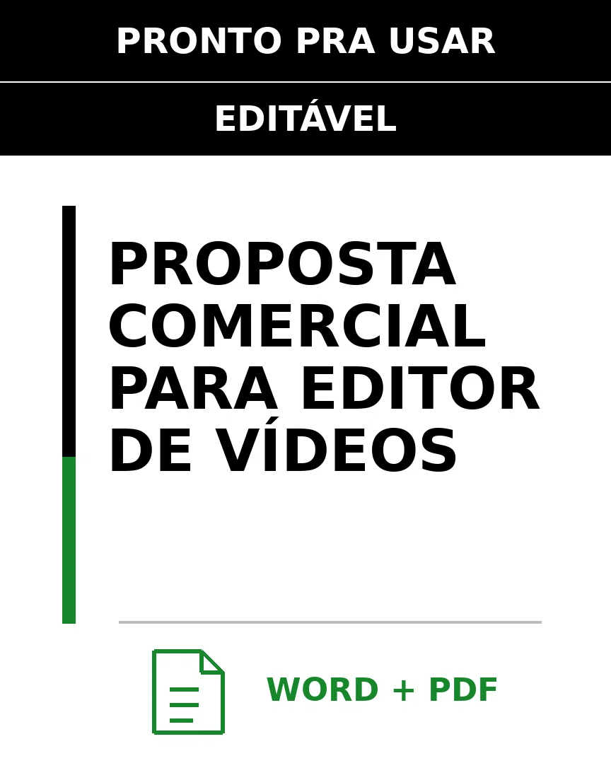 Baixar Proposta Comercial para Editor De Vídeos Online – Word e PDF