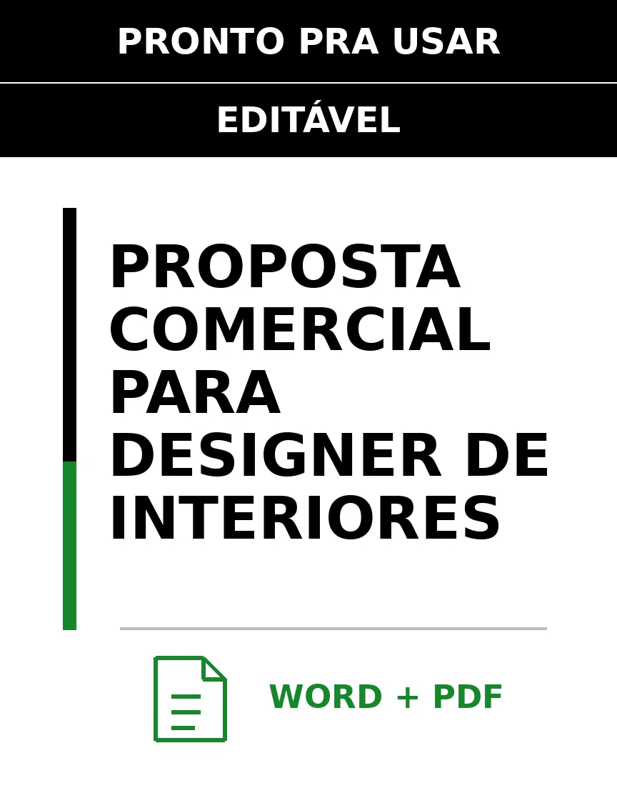 Baixar Proposta Comercial para Designer De Interiores Online – Word e PDF