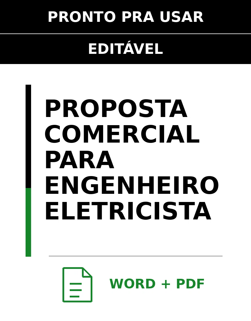 Baixar Proposta Comercial para Engenheiro Eletricista Online – Word e PDF