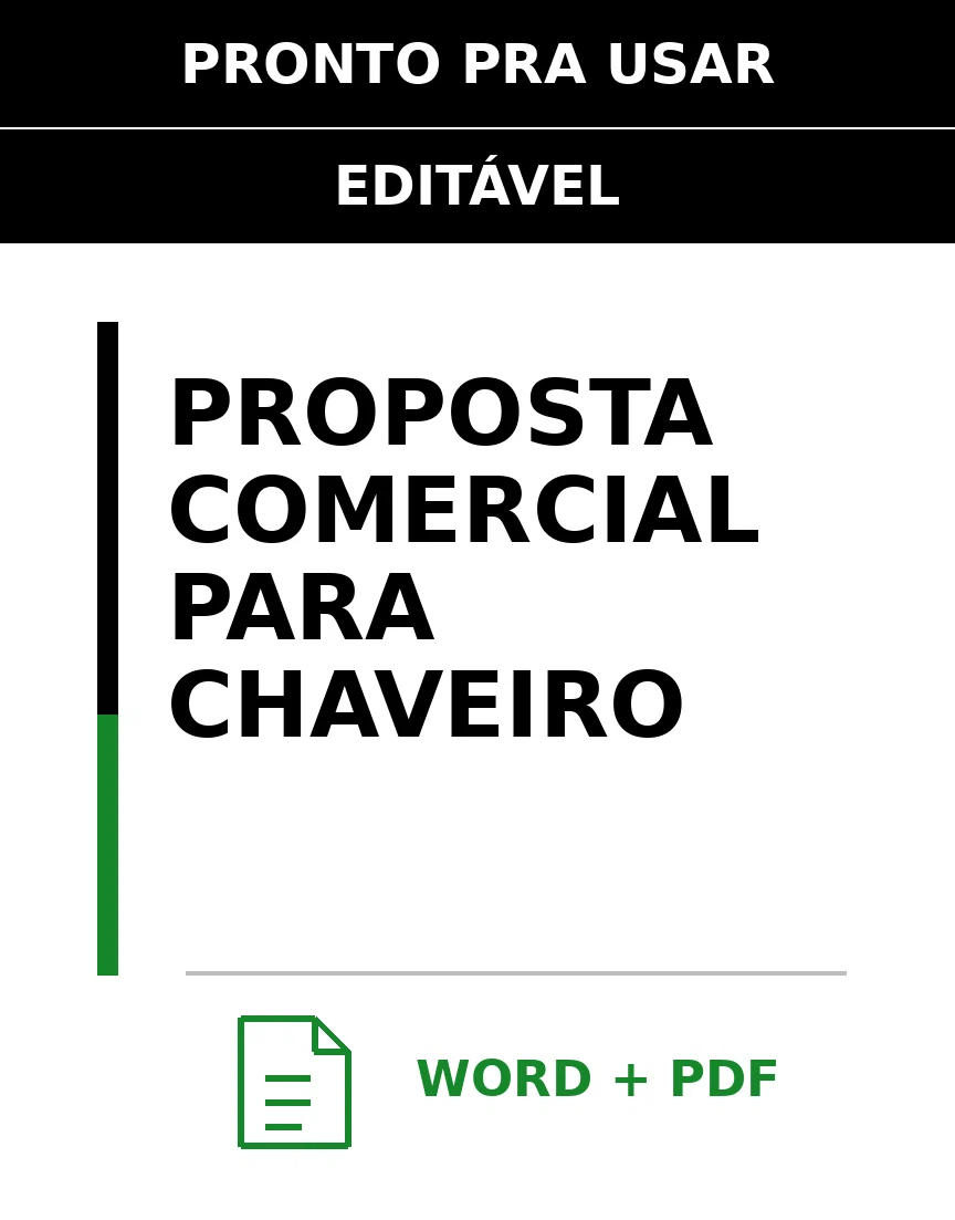 Baixar Proposta Comercial para Chaveiro Online – Word e PDF