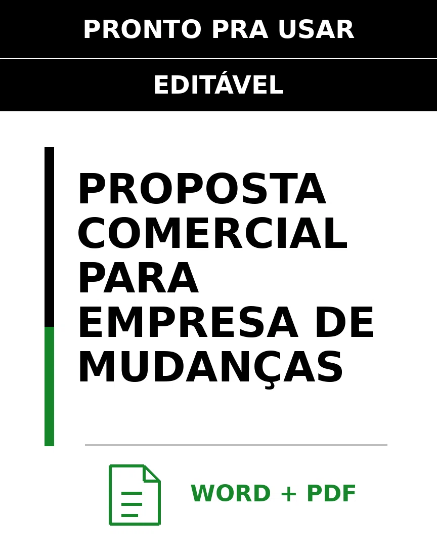 Baixar Proposta Comercial para Empresa De Mudanças Online – Word e PDF