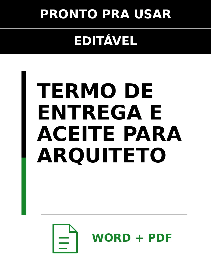Baixar Termo de Entrega e Aceite para Arquiteto Online – Word e PDF